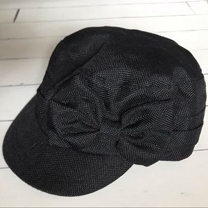 Black hat with bow